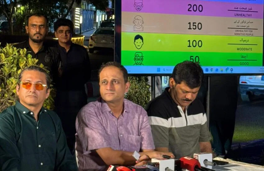 Launch of Karachi’s public air-quality display initiative