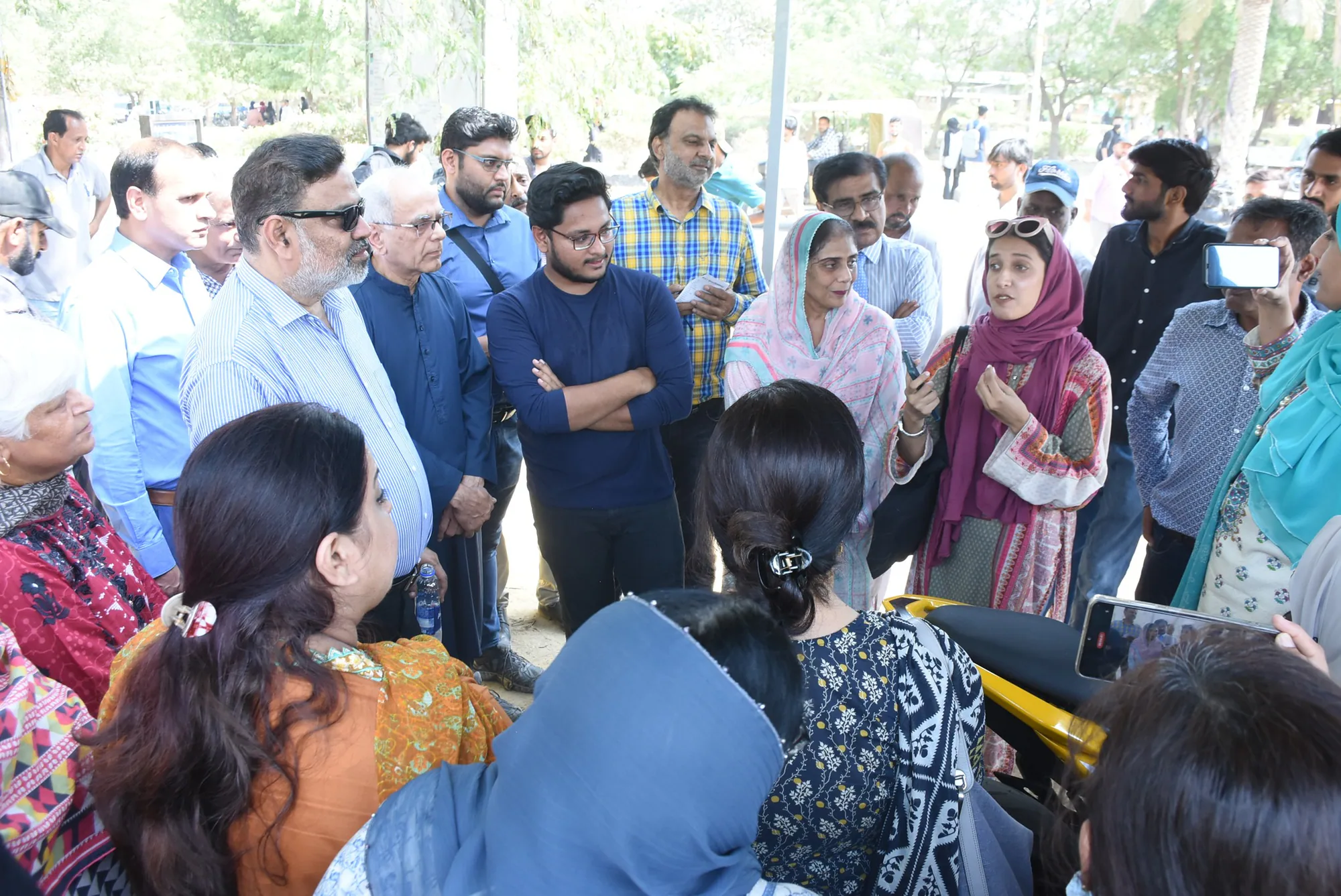 Launch event for Karachi's public air-quality displays